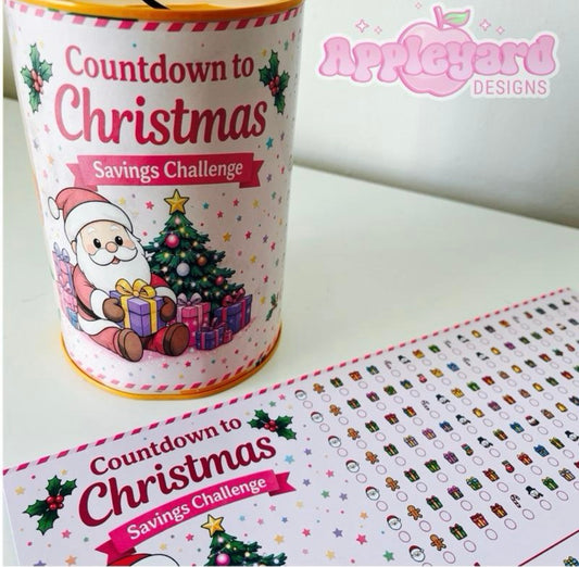 Countdown to Christmas Saving Tin Sticker