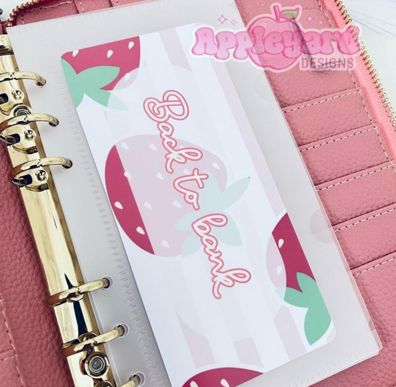 5 x  frosted zipless binder wallets
